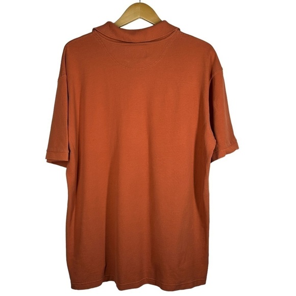Barbour Mens Classic Cotton Polo in Burnt Orange XL - Picture 10 of 10
